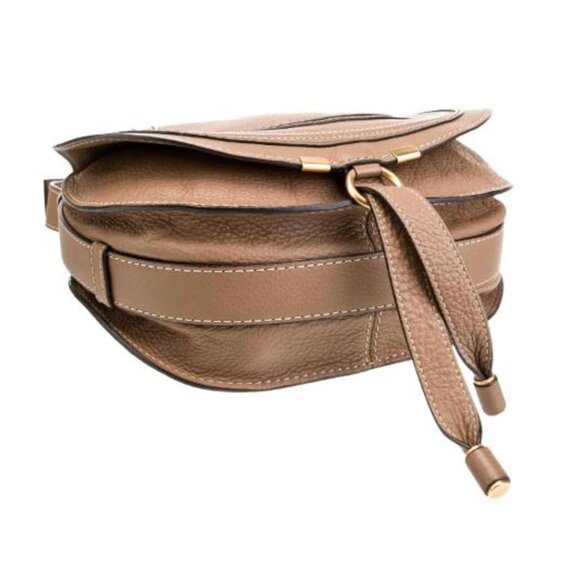 Chloé Light Tan Small Marcie Saddle Bag - Picture 3 of 4